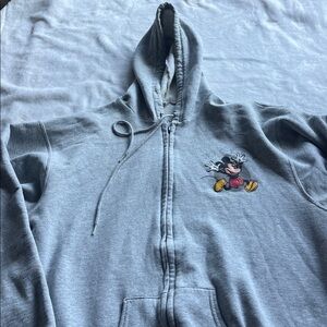 Vintage Disneyland Mickey Mouse Gray hoodie